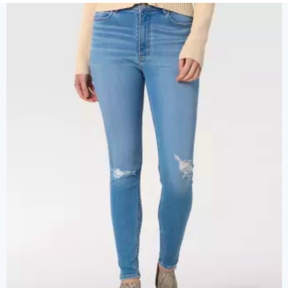 Wrangler High Rise Unforgettable Skinny Blue Denim Jeans 12